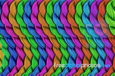 Colorful Embroidery Threads Stock Photo