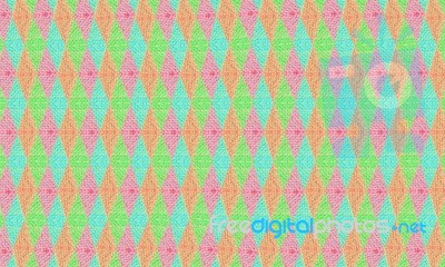 Colorful Fabric Pattern Background Stock Photo