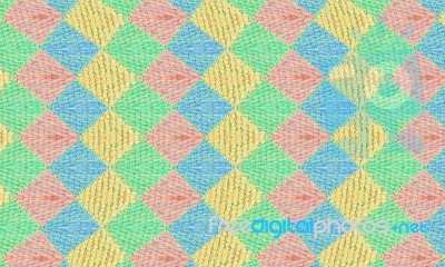 Colorful Fabric Pattern Background Stock Photo