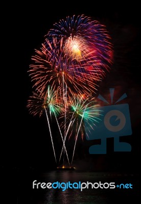 Colorful Fireworks Stock Photo