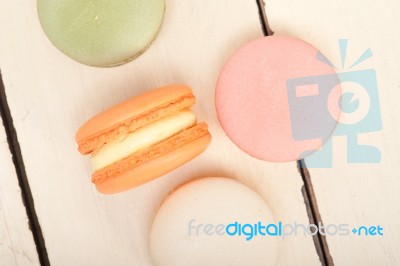 Colorful French Macaroons Stock Photo