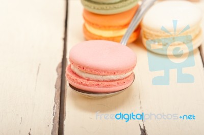 Colorful French Macaroons Stock Photo