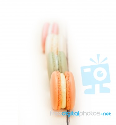 Colorful French Macaroons Stock Photo