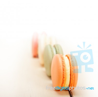 Colorful French Macaroons Stock Photo