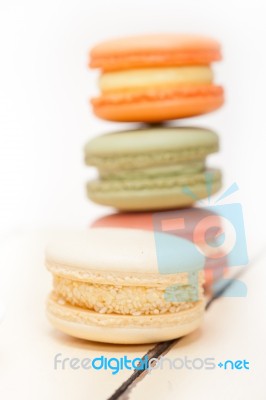 Colorful French Macaroons Stock Photo