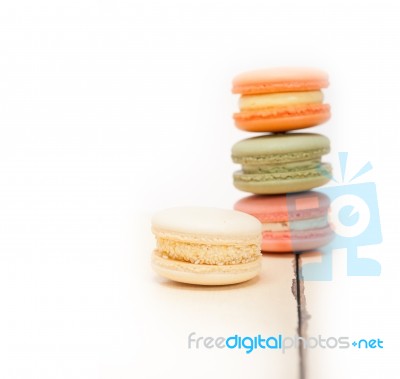 Colorful French Macaroons Stock Photo