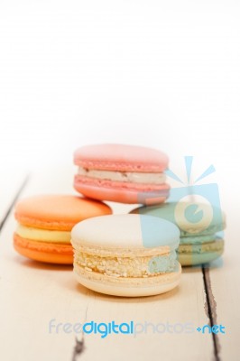 Colorful French Macaroons Stock Photo