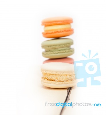 Colorful French Macaroons Stock Photo