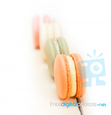 Colorful French Macaroons Stock Photo