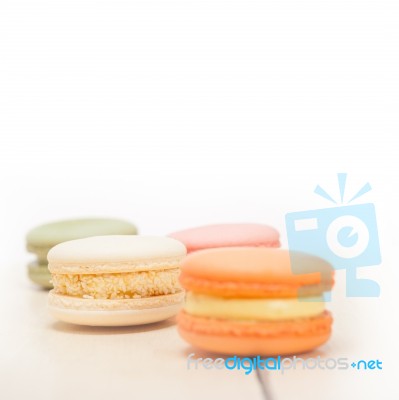 Colorful French Macaroons Stock Photo