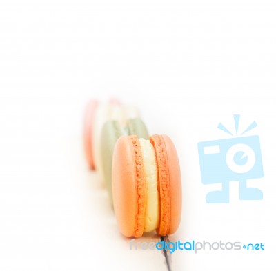 Colorful French Macaroons Stock Photo