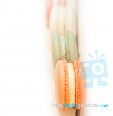 Colorful French Macaroons Stock Photo