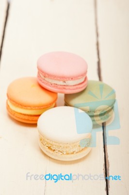 Colorful French Macaroons Stock Photo