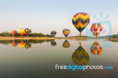 Colorful Hot Air Balloons Stock Photo