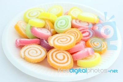 Colorful Jelly Candy Stock Photo