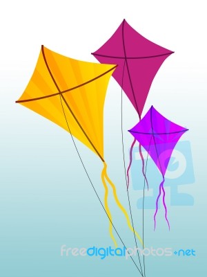 Colorful Kites Stock Image