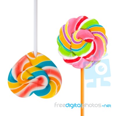 Colorful Lollipop Stock Photo