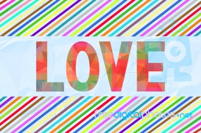 Colorful Love Letter Card7 Stock Image