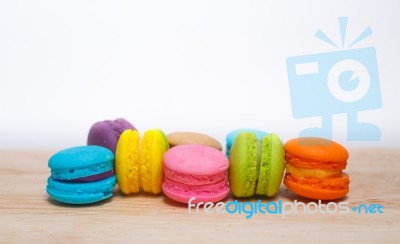 Colorful Macarons Stock Photo