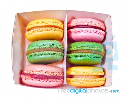 Colorful Macaroons Stock Photo