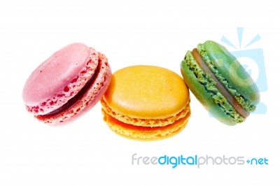 Colorful Macaroons Stock Photo