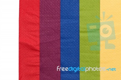 Colorful Napkin Paper Background Stock Photo