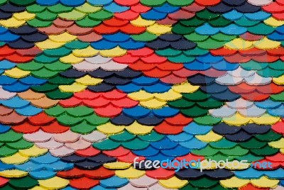 Colorful Of Tile Roof Stock Photo