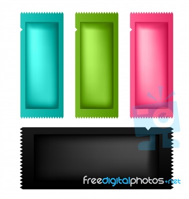 Colorful Packaging Bar For Product Stock Image