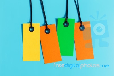 Colorful Paper Label Stock Photo