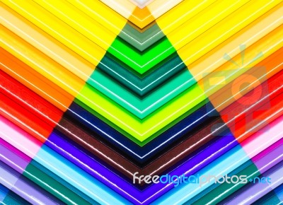 Colorful Pencils Background Stock Photo