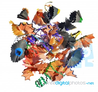 Colorful Pencils Clippings Stock Photo