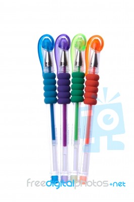 Colorful Pens Stock Photo