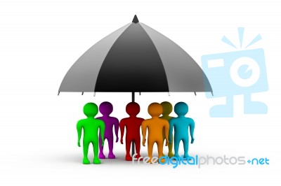 Colorful People Stock Image