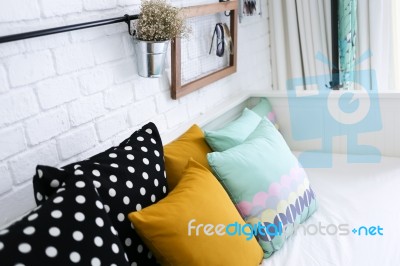 Colorful Pillows Stock Photo