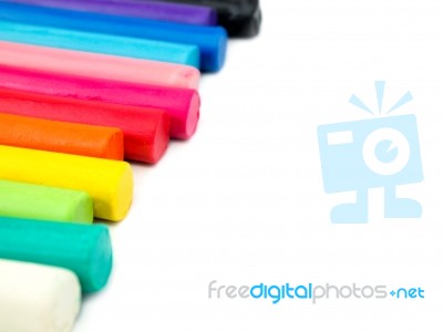 Colorful Plasticine Stock Photo