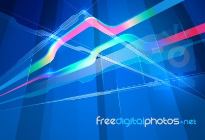 Colorful Shape Scene Stock Image