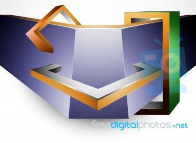 Colorful Square Concept Stock Image