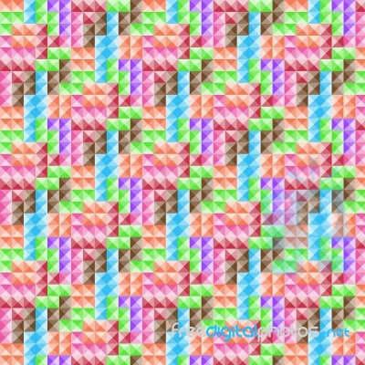 Colorful Square Pattern Stock Image