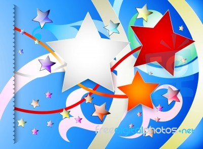 Colorful Stars Stock Image