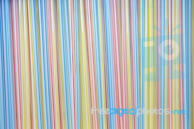 Colorful Straw Stock Photo