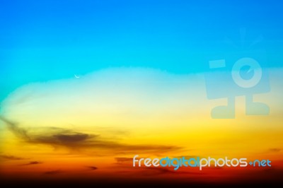 Colorful Sunset Stock Photo