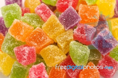 Colorful Sweets Background Stock Photo