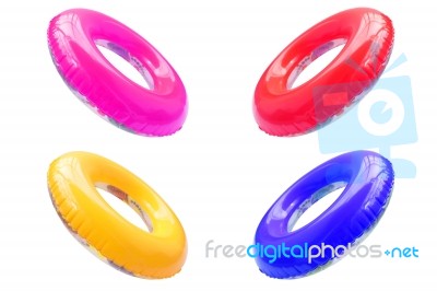 Colorful Swim Ring Stock Photo