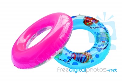 Colorful Swim Ring Stock Photo