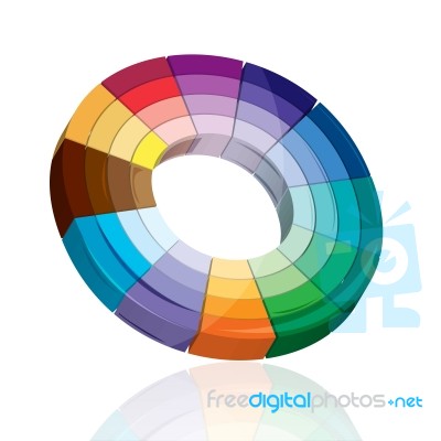 Colorful Target Board Stock Image