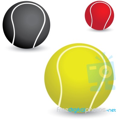 Colorful Tennis Balls Stock Image