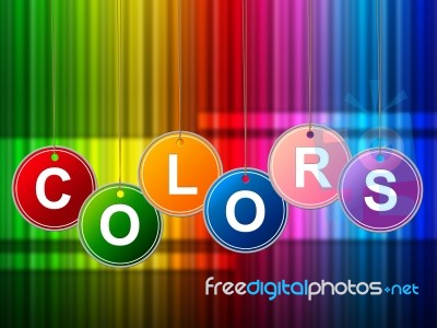 Colors Color Shows Painted Colourful And Multicolored Stock Image