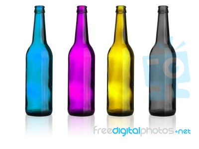 Colour Bottle Stock Image