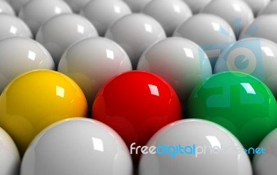 Coloured Balls Stock Photo