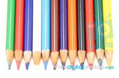 Coloured Pencils Stock Photo